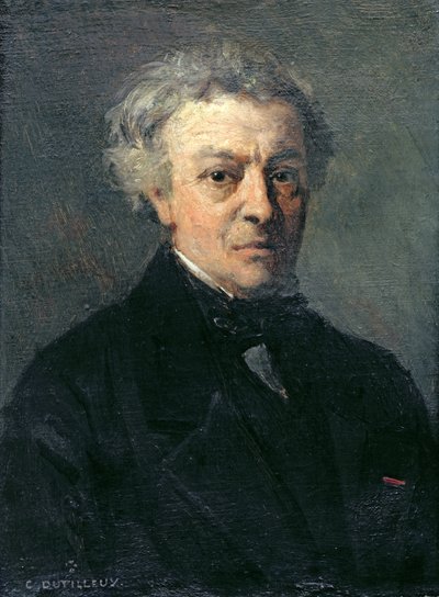 Portrait of Camille Corot (1796-1875) by Henri Joseph Constant Dutilleux